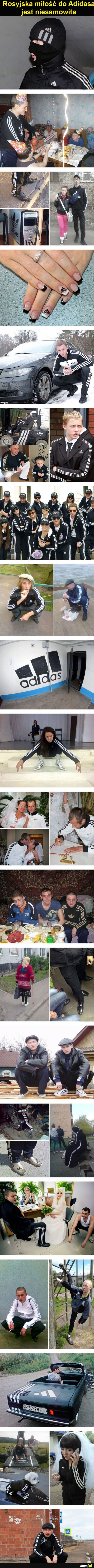 Ruskich miłość do Adidasa