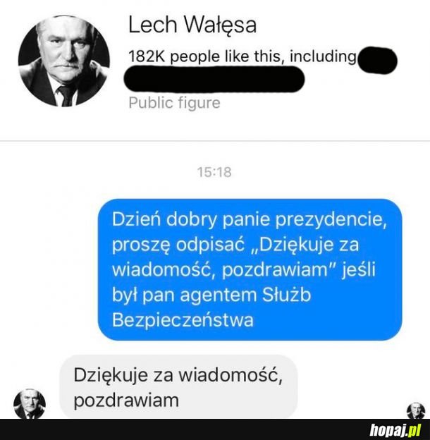 Dziękuję, pozdrawiam