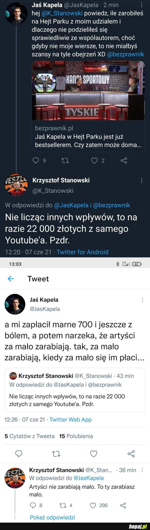 Jaś Kapela vs Stanowski