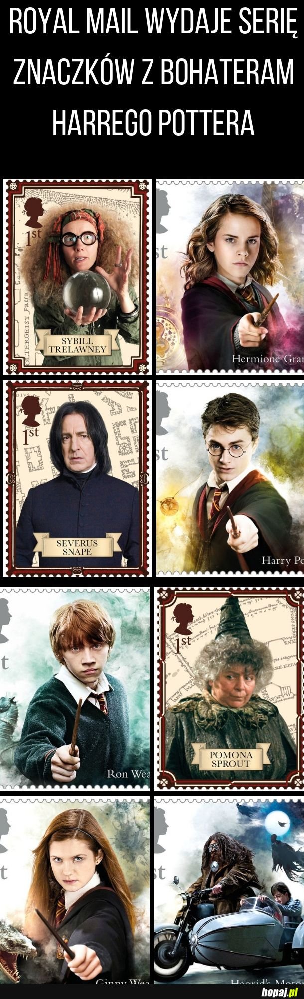 Znaczki z Harrym Potterem