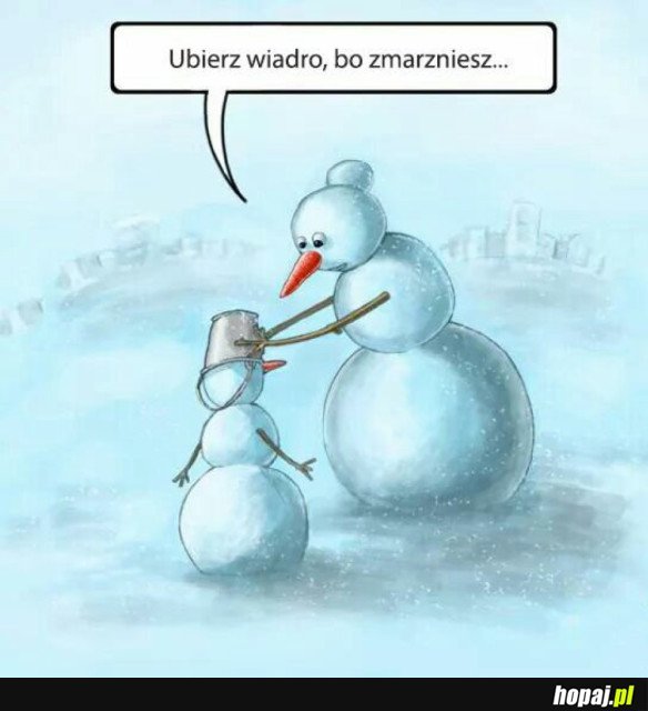 BAŁWAN ZMARZNIE