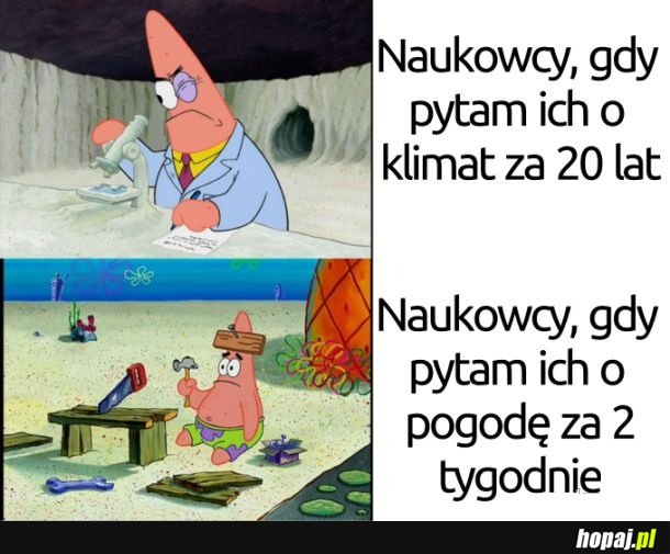 Prognozy pogody takie są