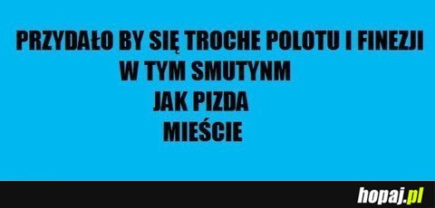 Przydałoby się trochę polotu i finezji