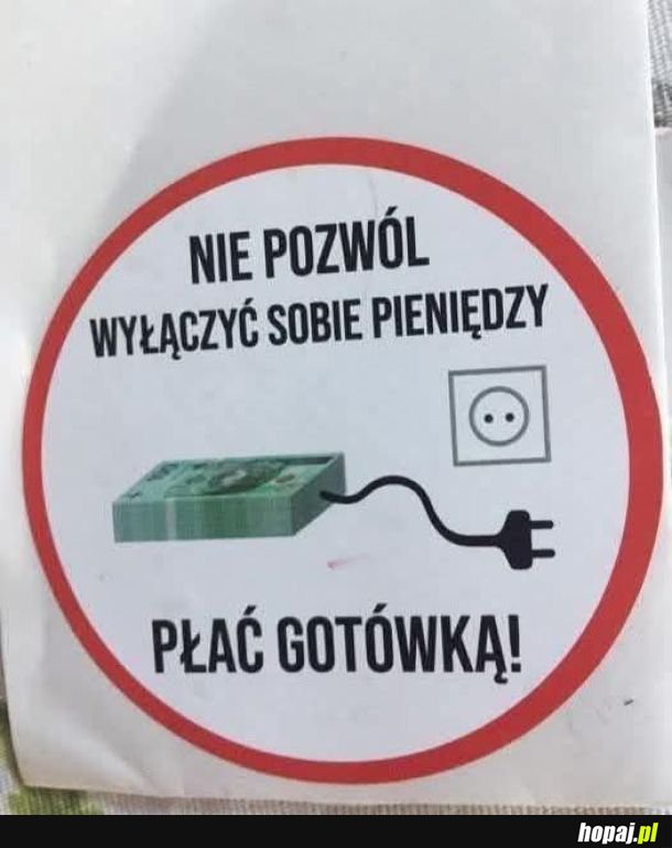 Płać gotówką