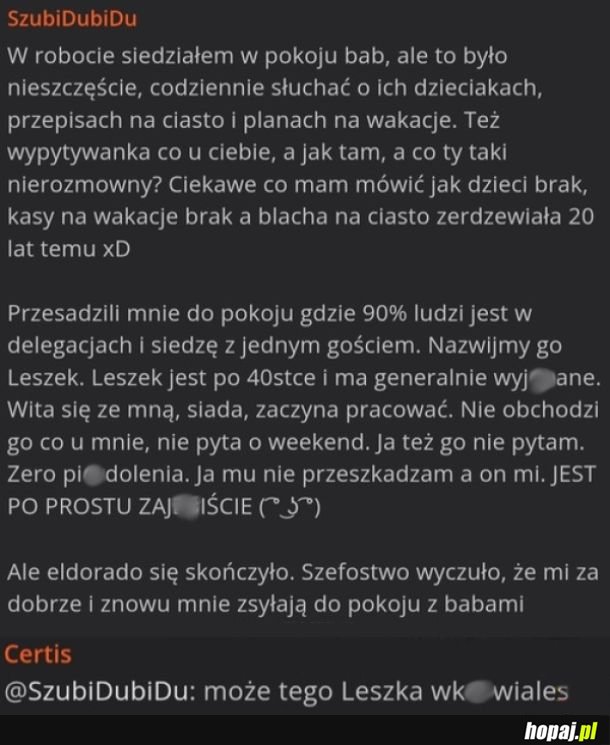 Pokój z Leszkiem
