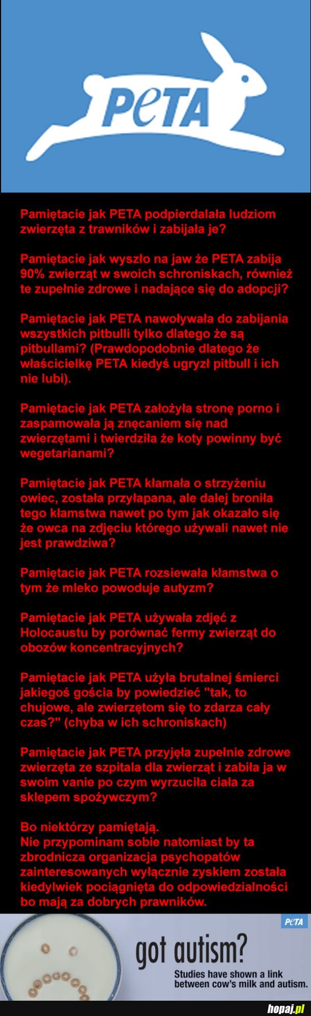 Dlaczego PETA jest jeszcze w ogóle legalna?