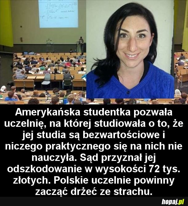 Studentka pozwała uczelnię i wygrała