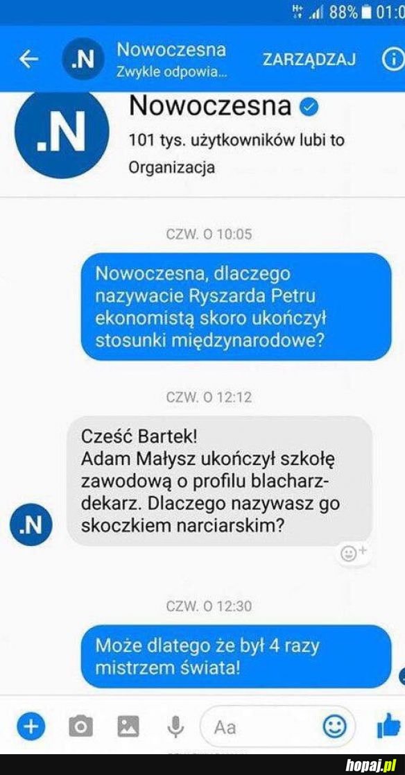 Taka tam rozmowa z Nowoczesną