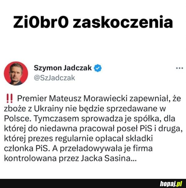 No ziobro...