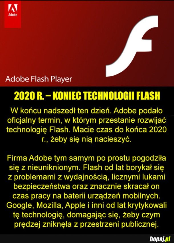 NADCHODZI KONIEC ERY FLASHA