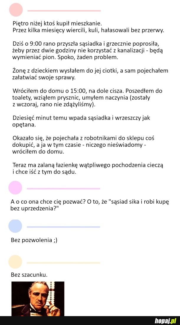 To się nie godzi panie somsiedzie