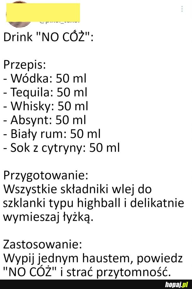 Przepis na drinka