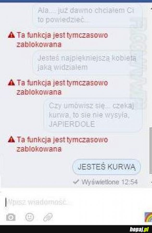 Dziękuję facebook