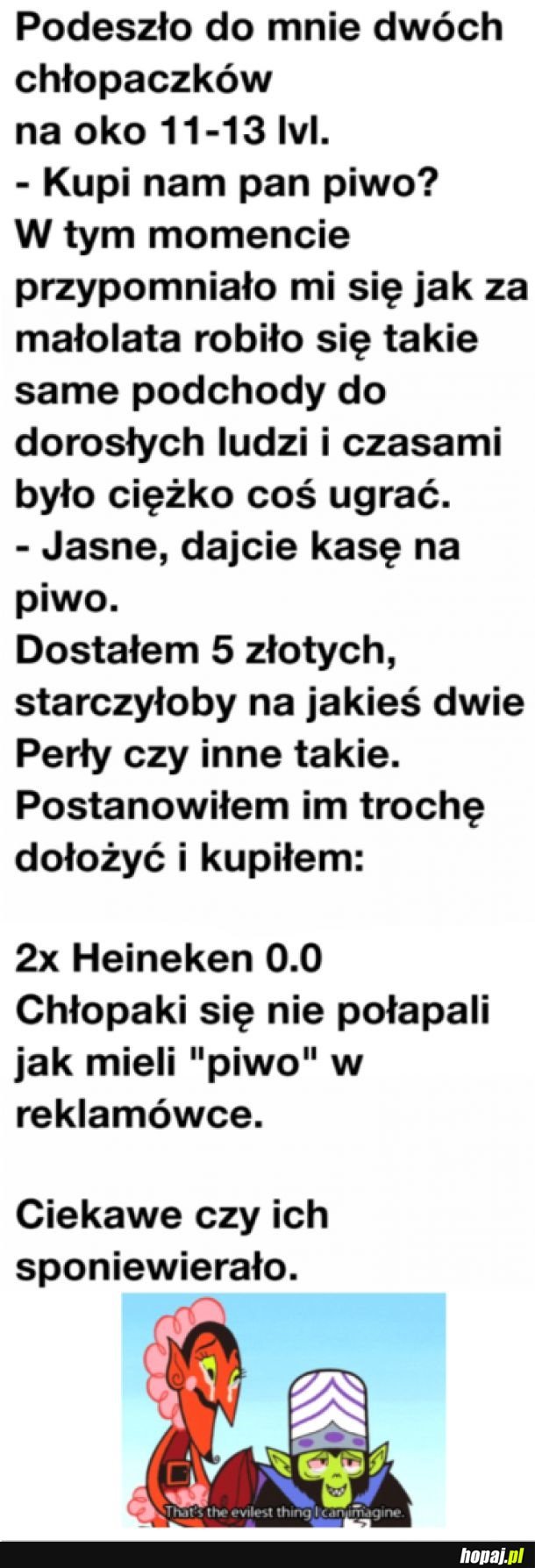 Piwko dla nieletnich