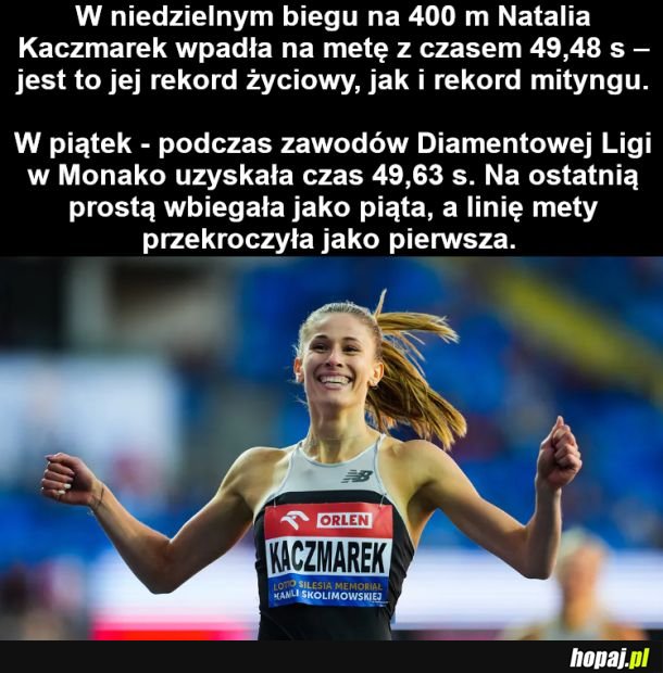 Życiowy rekord Natalii Kaczmarek