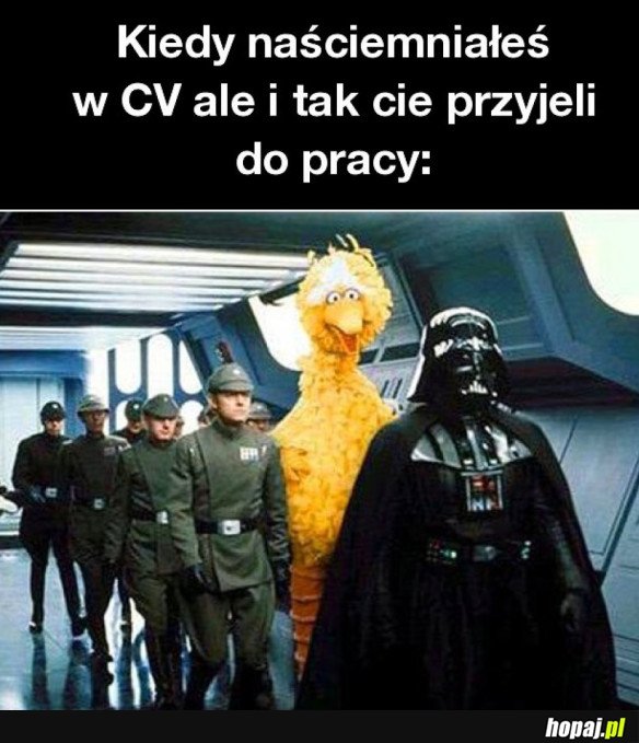 KIEDY NAŚCIEMNIAŁEŚ W CV