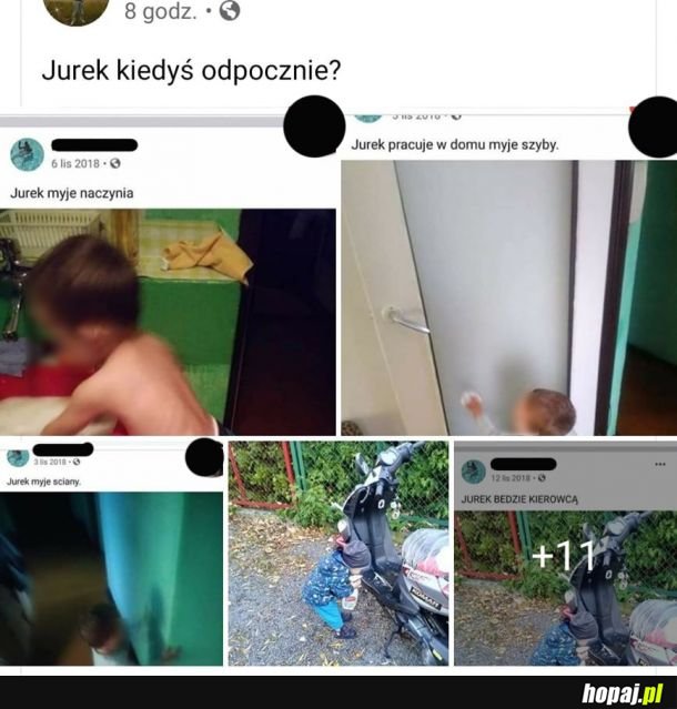 Jurek na starość przynajmniej poda szklankę wody XD