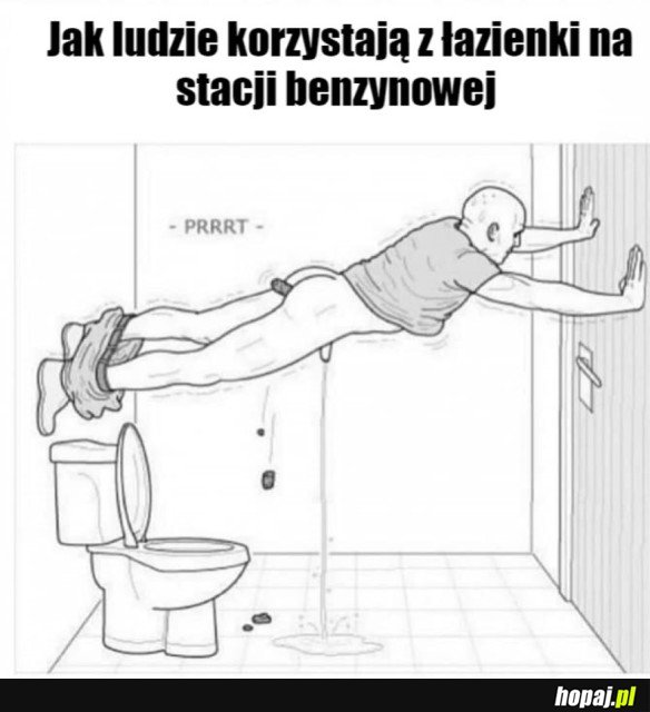ŁAZIENKA NA STACJI BENZYNOWEJ
