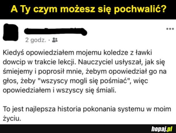 Oszukał system