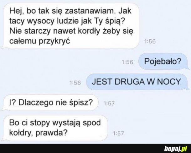 Długie nogi.