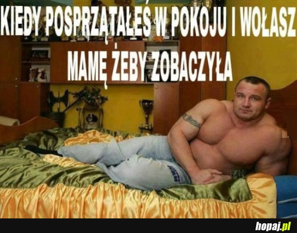 POSPRZATANY POKÓJ