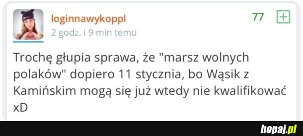 'Marsz wolnych Polaków'