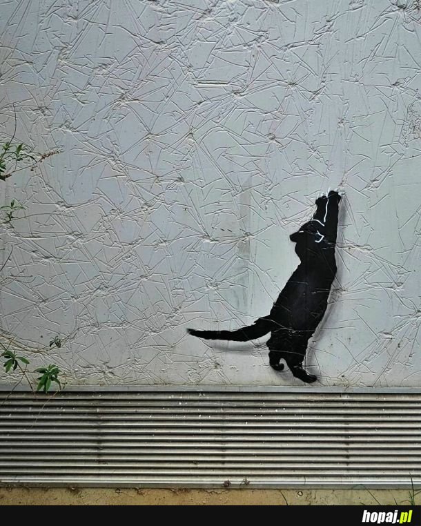 Kreatywny street art stworzony przez Oakoak w Paryżu