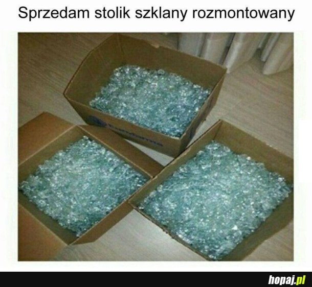 SZKLANY STOLIK