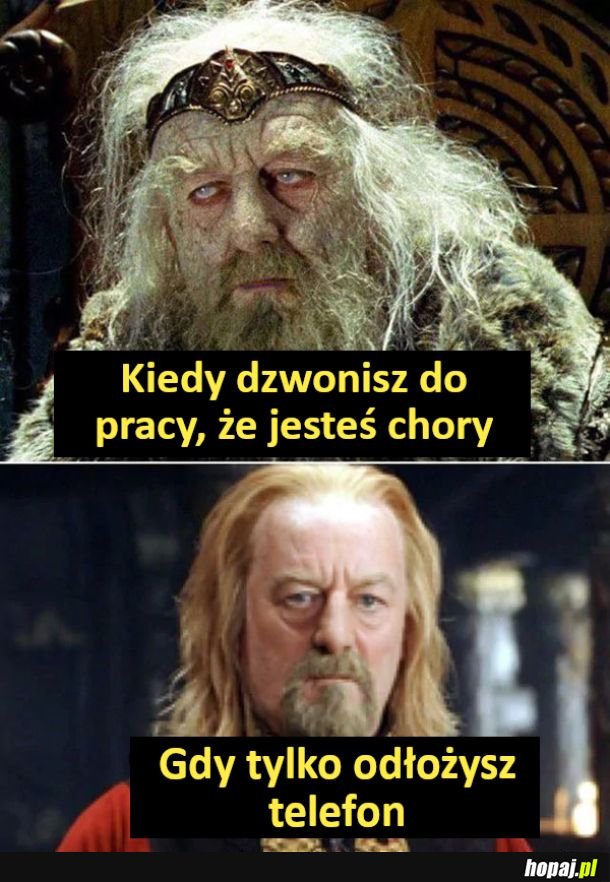 Kiedy dzwonisz do pracy, że jesteś chory