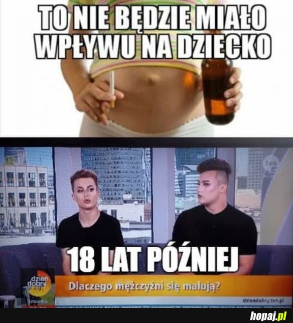 Nie będzie miało wpływu na dziecko