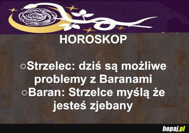 Przepowiednie na dziś dla Strzelców i Baranów