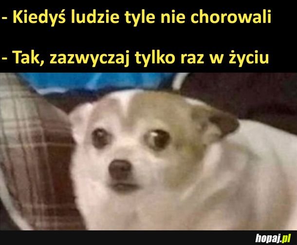Kiedyś ludzie tyle nie chorowali