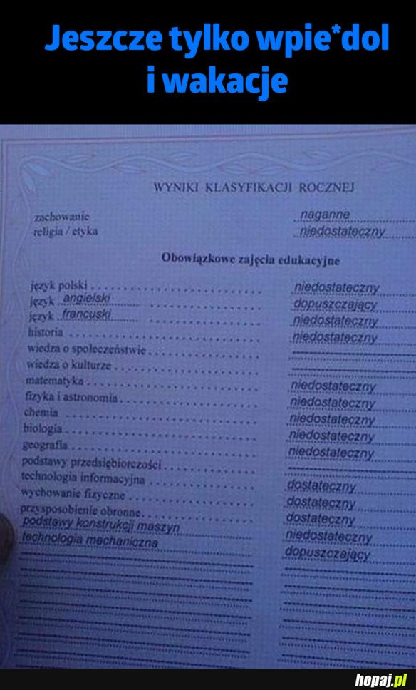 JUŻ WAKACJE