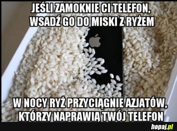 SPOSÓB NA ZAMOCZONY TELEFON