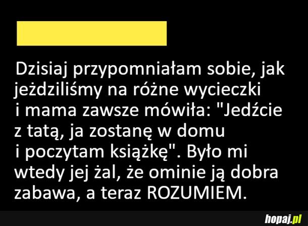 Dobrą zabawę to ona miała bez nich w domu