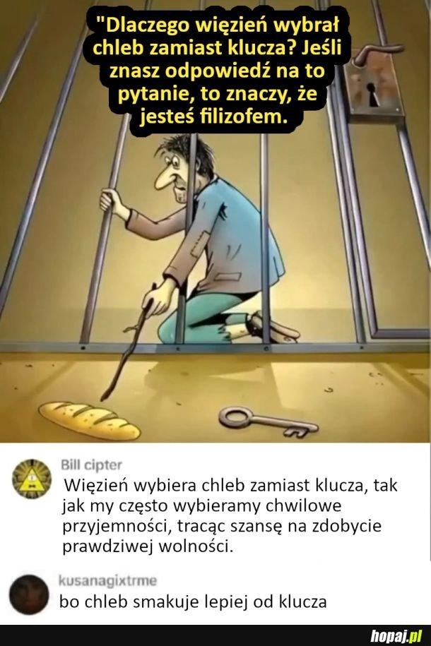 Druga odpowiedź brzmi logicznie