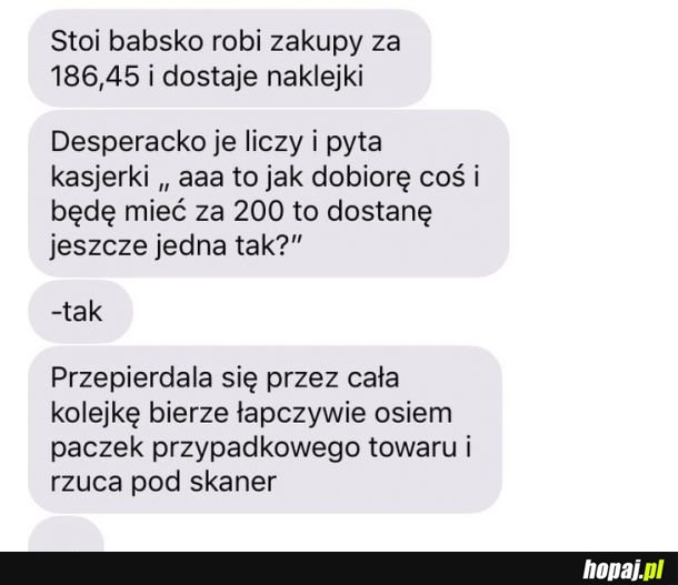 Babsko robi zakupy