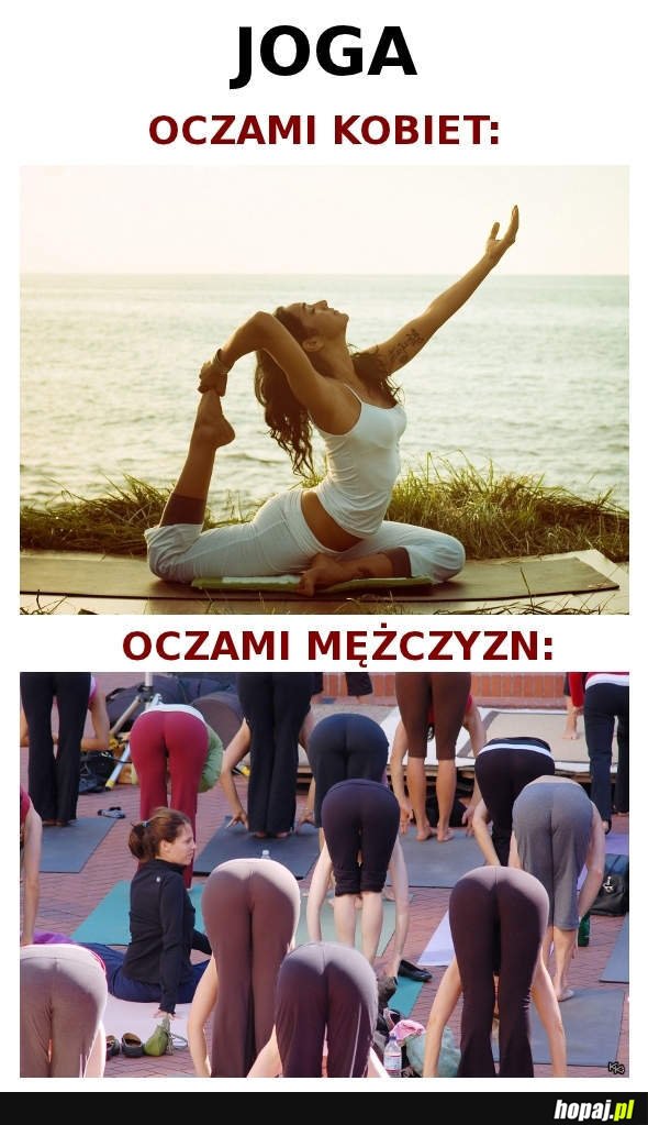 Joga oczami mężczyzn