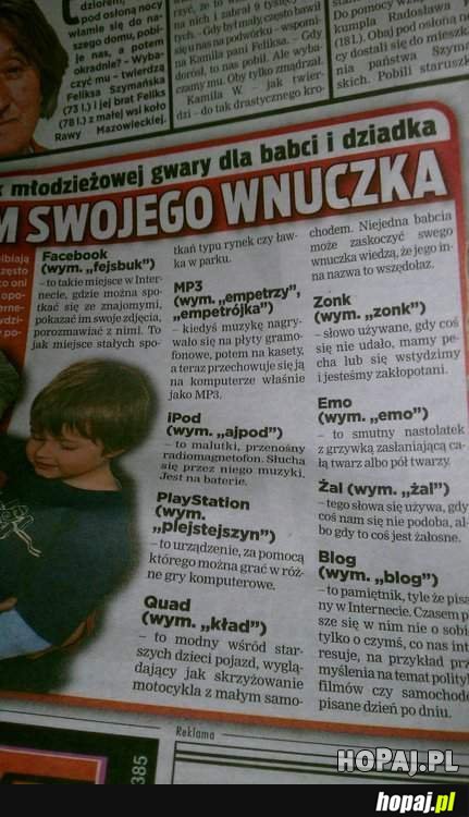 Słownik dla dziadków