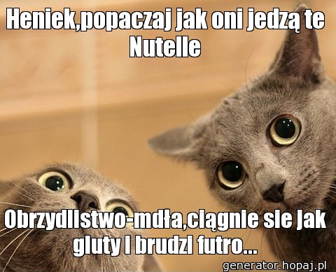 Heniek,popaczaj jak oni jedzą te Nutelle