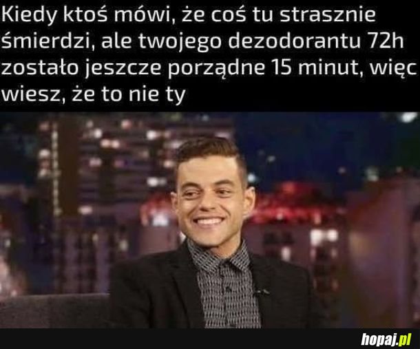 Serio ludzie nie myją sie przez 72h działania dezodorant?