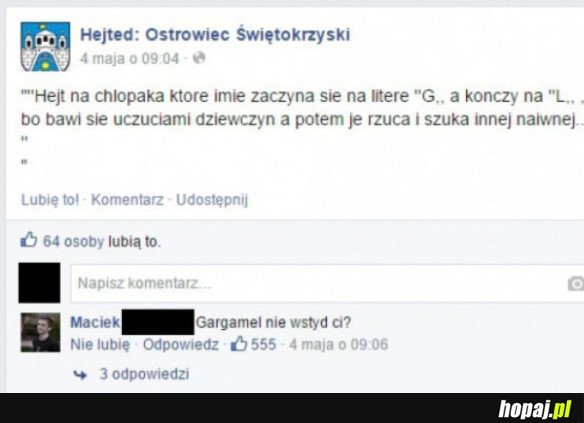HEJT NA CHŁOPAKA