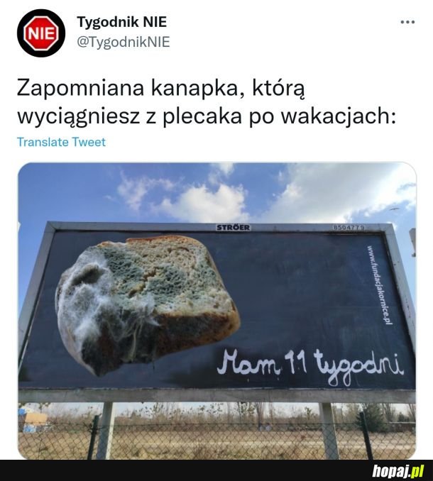 Pamiętajcie o kanapkach