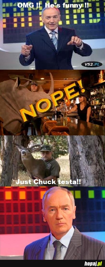 Chuck testa in poland