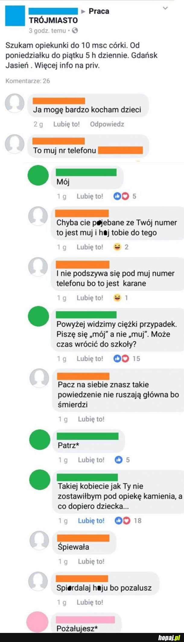 Chyba nie dostała tej pracy