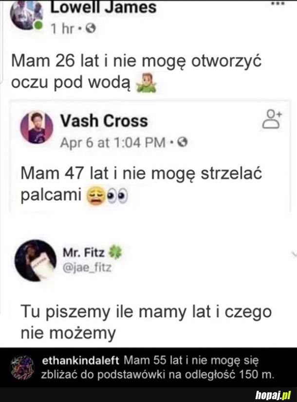 Czego nie możemy