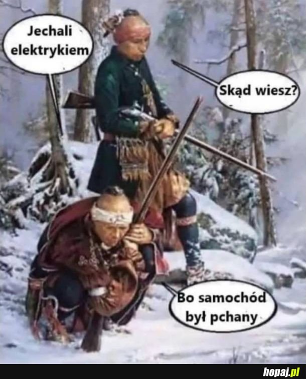 Jechali elektrykiem.