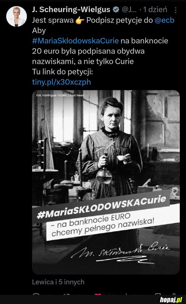 Nie wiem jakim cudem udało jej się coś mądrego poprzeć ale nie narzekam