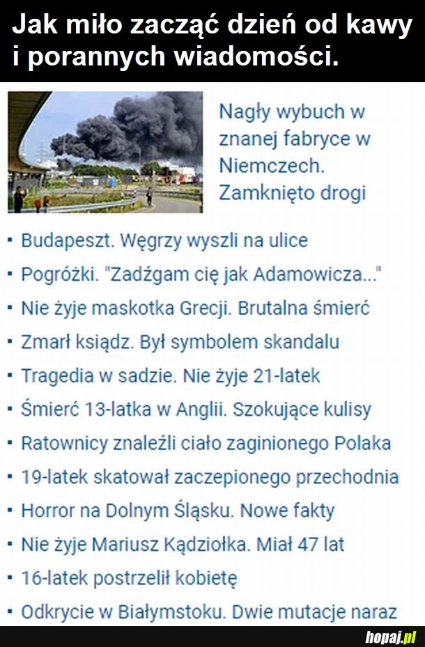 Dzisiejsze wiadomości na WP