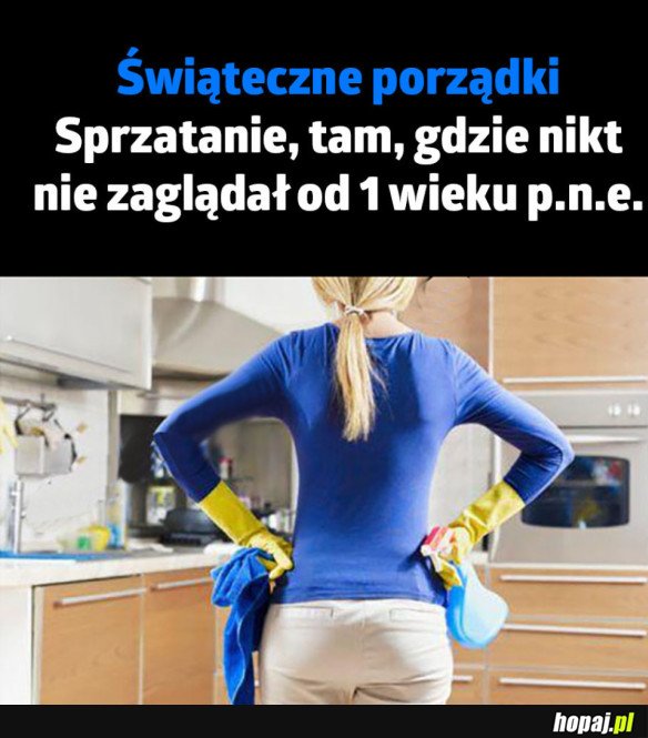 ŚWIĄTECZNE PORZĄDKI